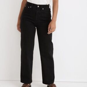 Madewell The Curvy Perfect Vintage Wide Leg Black Women's Jeans